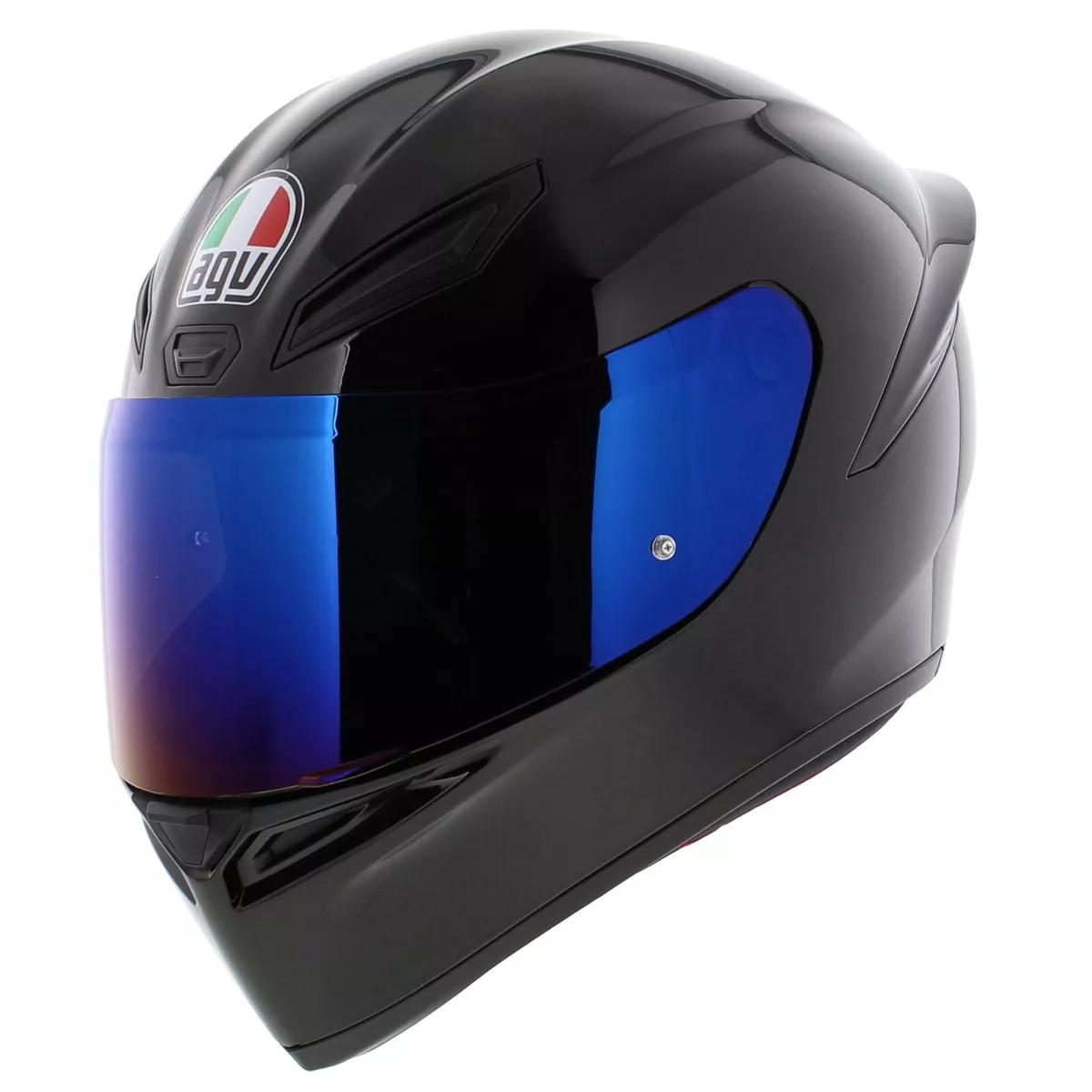 AGV K1-s ECE 22.06 Solid Gloss Black Full Face Motorcycle Helmet, 2206