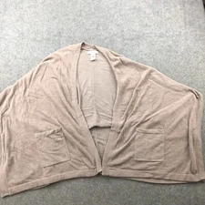 Barefoot Dreams Sweater Womens One Size Beige Cardigan Open Poncho