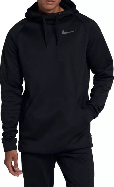 NIke Men Dri Fit Therma Swoosh Training Hoodie Black Sz L for sale online