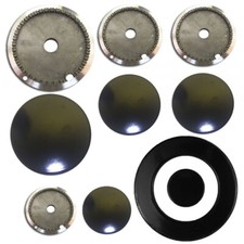 REX ELECTROLUX ZANUSSI PIATTELLI SPARTIFIAMMA + BRUCIATORI CORONA PIANO 5 FUOCHI