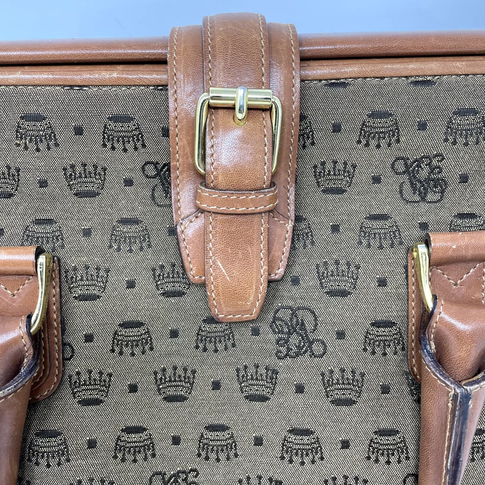 Bolso Médico Vintage Venecia Simplon Orient Express Hecho en Italia Logo Jacquard Foto 2 de 4