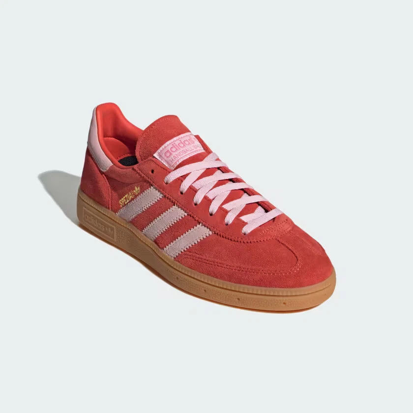 adidas Originals Handball Spezial Trainers in Red and Pink Limited