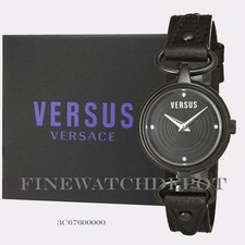 Authentic Versus by Versace Black Crystal Watch 3C67600000