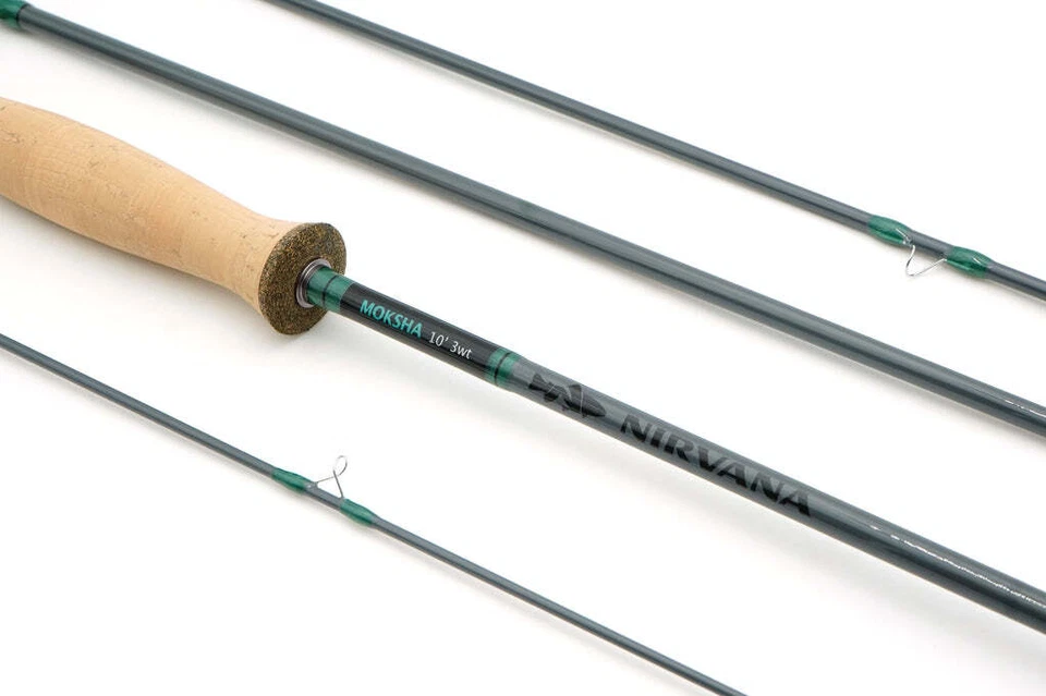 NIRVANA Moksha Graphite 10' 5wt Fly Rod (Premium Performance ) Adaptive Fast - Image 2 of 2