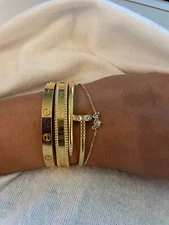 KALAN BY SUZANNE YELLOW 14K  TOPAZ DIAMOND BRACELET