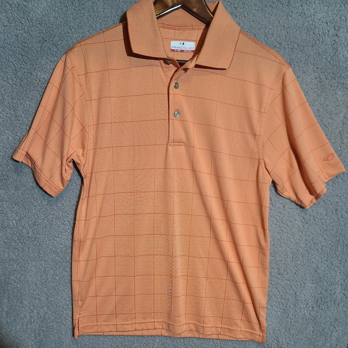 Burnt orange golf shop shirt