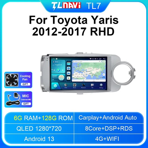 For Toyota Yaris 2012-2017 GPS Navi Car Radio Auto Multimedia Player Carplay DSP - Picture 19 of 40