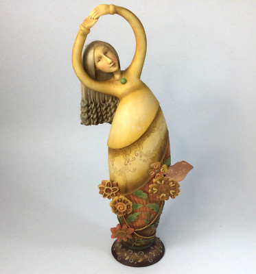 Blooming Wild Karen Hahn Resin Figurine Dancing Women Wisdom Quote Flowers