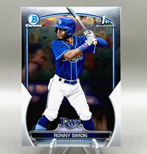 2023 Bowman #BCP-112 Ronny Simon Chrome 1st Tampa Bay Rays