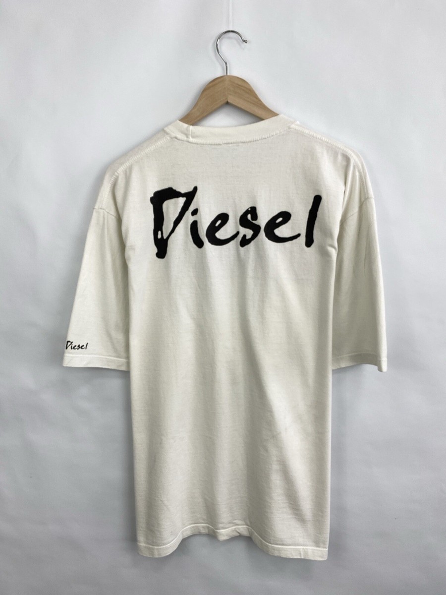Vintage 90s Diesel Big logo t-shirt retro rare Y2K size XXL color