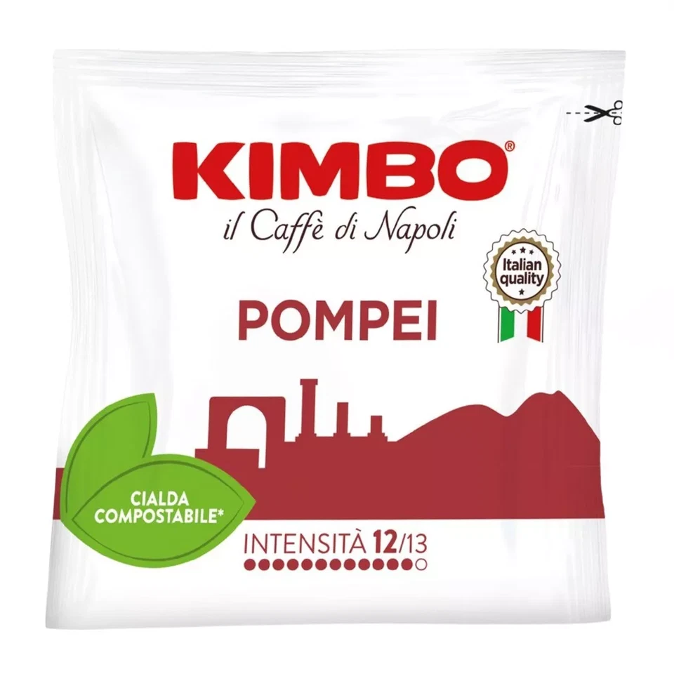 300 Cialde Caffè KIMBO - Miscele Pompei in carta filtro ese 44mm - Immagine 2 di 3