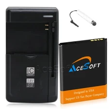 AceSoft 1520mAh Battery Multi Function Charger Stylus f Alcatel QuickFlip 4044C
