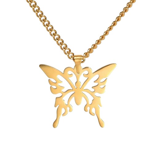 5870 0512 Anna Sui/Flower And Butterfly Motif Necklace 0417 | eBay