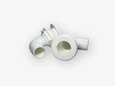 TH Marine TH-1592-B, 1 1/2in Thru Hull, 90 Degree Barbed, White, NEW, 2 Pack