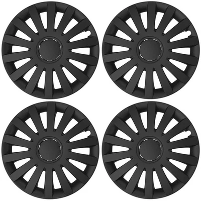 4x13" Wheel trims fit Horse Trailer Box with 13 inch wheels - black - Image 1 of 4