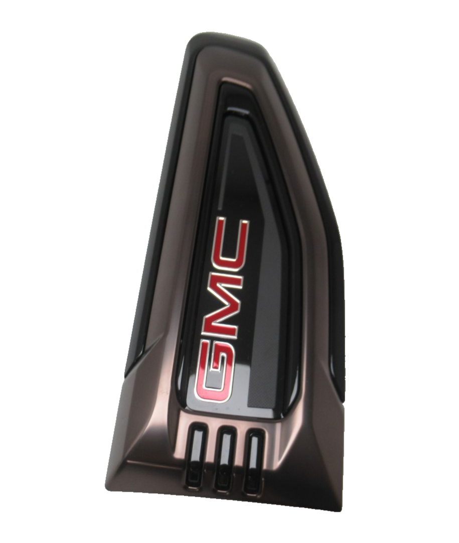 Front Fender Ornamentation Ven Dark Nickel Chrome RH Side GMC