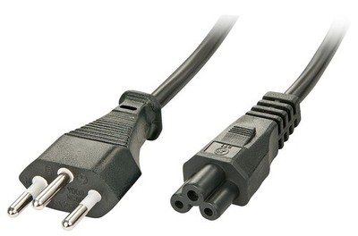 Lindy W128370739 828675 Power Cable Black 2 M C5  Coupler ~E~