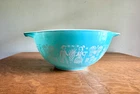 Vtg Pyrex #442 Amish Butterprint Turquoise Cinderella 1-1/2 Qt Mixing Bowl