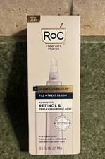 ROC DERM CORREXION FILL + TREAT RETINOL HYALURONIC ACID SERUM - .5oz- NEW IN BOX