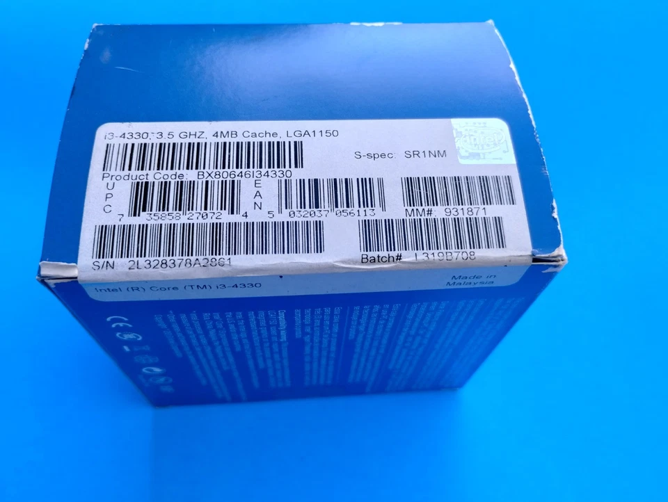 New Intel Core i3-4330 3.50GHz 4MB LGA1150 Dual Core  Processor,  Sealed - Image 2 of 4