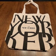 The New Yorker Magazine Classic Canvas Tote Bag Handbag Reusable