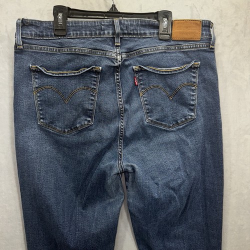 LEVIS Jeans Womens Size 33 721 High Rise Skinny Blue Denim 33W x 32L - Picture 9 of 12
