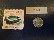 Free State Stadium Toyota Stadium Bloemfontein SA 2010 Mocambique Stamp