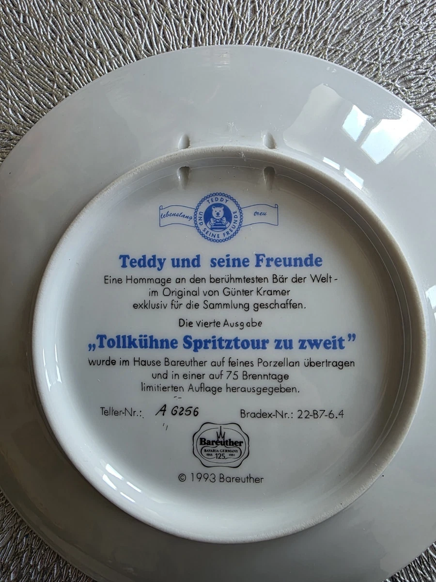 Bareuther Waldsassen Sammelteller " Teddy Und Seine Freunde "