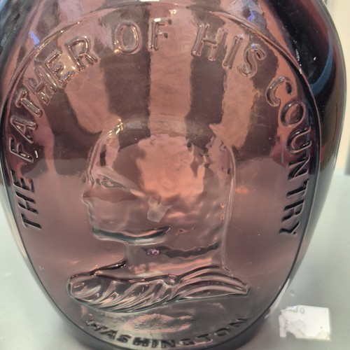 Wheaton Purple Washington The Father of His Country 8” Bottle - Picture 3 of 7
