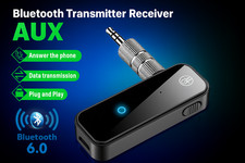 Bluetooth 5.0 Wireless 2-in-1 AUX USB Audio Adapter for Car, TV, Headphones