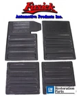 1964-1967 Olds Cutlass 442 Black Rubber Floor Mat Set