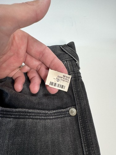 Levi’s Silver Tab Straight Jeans Mens 33x33 Black Denim Dark Wash - Picture 9 of 10