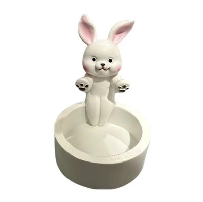 1 pc Cute Cat Candle Holder Resin Kitten Candlestick Cartoon Home Decor