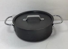 Calphalon Commercial Anodized Aluminum 2 1/2 qt Pot 8782 1/2 Pan W/Lid 308 USA