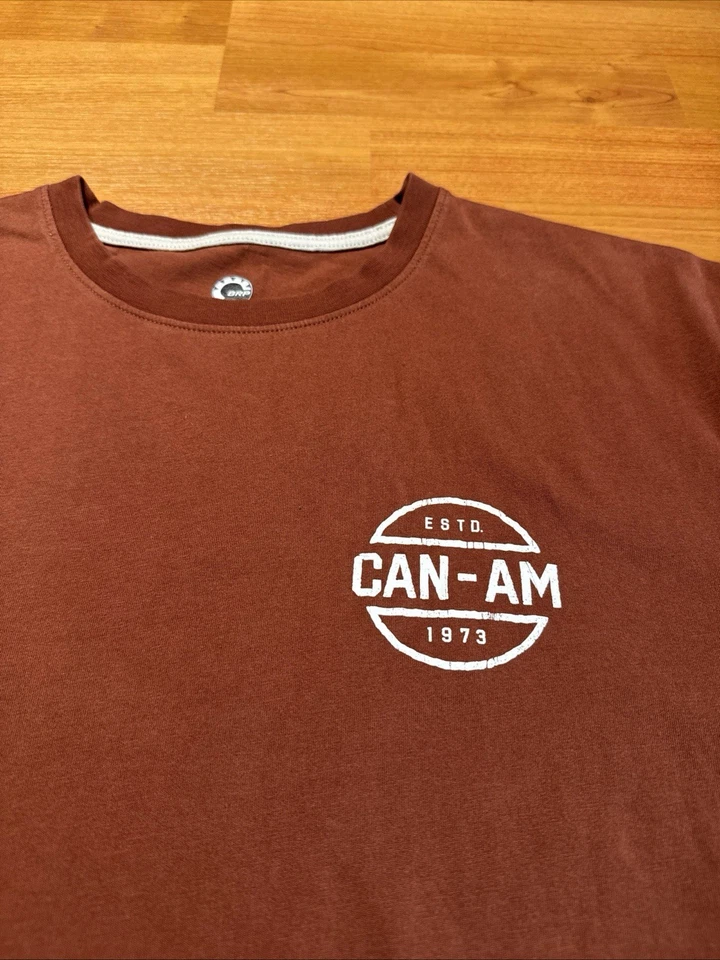 Camiseta Can-Am 1973 4545310414 para hombre talla Lg rojo castaño rojizo Foto 3 de 4