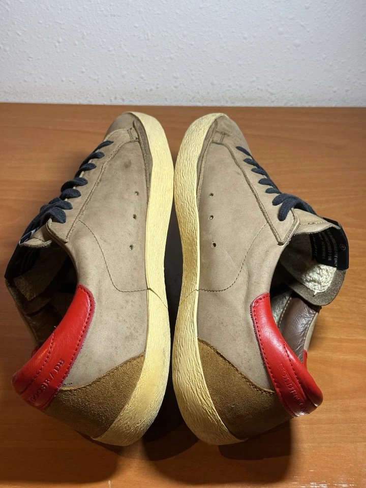 Golden Goose Super-Star Brown/Red – Size EU 42 / US 9 – Authentic - Image 3 of 4