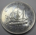 1949 Canadian Silver Dollar R80