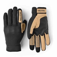 Hestra All Mountain Sr. 5-Finger Men's Gloves Black/Tan NEW 2024
