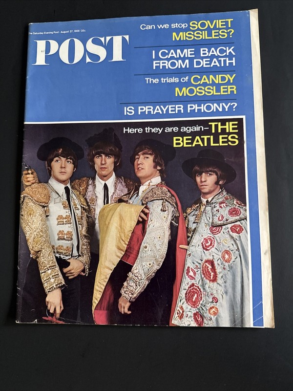 The Beatles Collectible Saturday  Evening Post August 27 1966.  VG condition