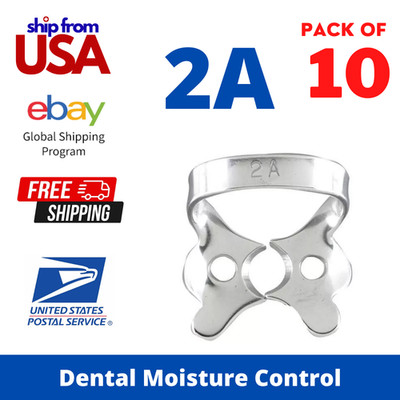 USA STOCK 10pc #2A Rubber Dam Clamps Brinker Style Large Premolar Endo Isolation