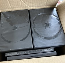 Black Single DVD /CD Storage Case Lot 20 Durable w/Clear Label Sleeves