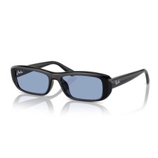 Sunglasses Ray Ban RB 4436 6677/72 55 16 145 Black Blue Lens New 100 Authentic