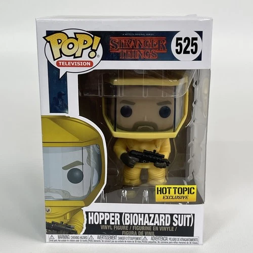 Funko Pop Stranger Things #525 Hopper Biohazard Suit Hot Topic Exc. - Box Damage