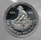 1985 Engelhard Prospector 1/10 oz .999 Fine Silver Round *Rare