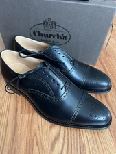 Church's Oxford  Weymouth  Size 9US Black Calf  Handcrafted Leather
