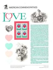 #381 29c Love Stamp #2618 USPS Commemorative Stamp Panel