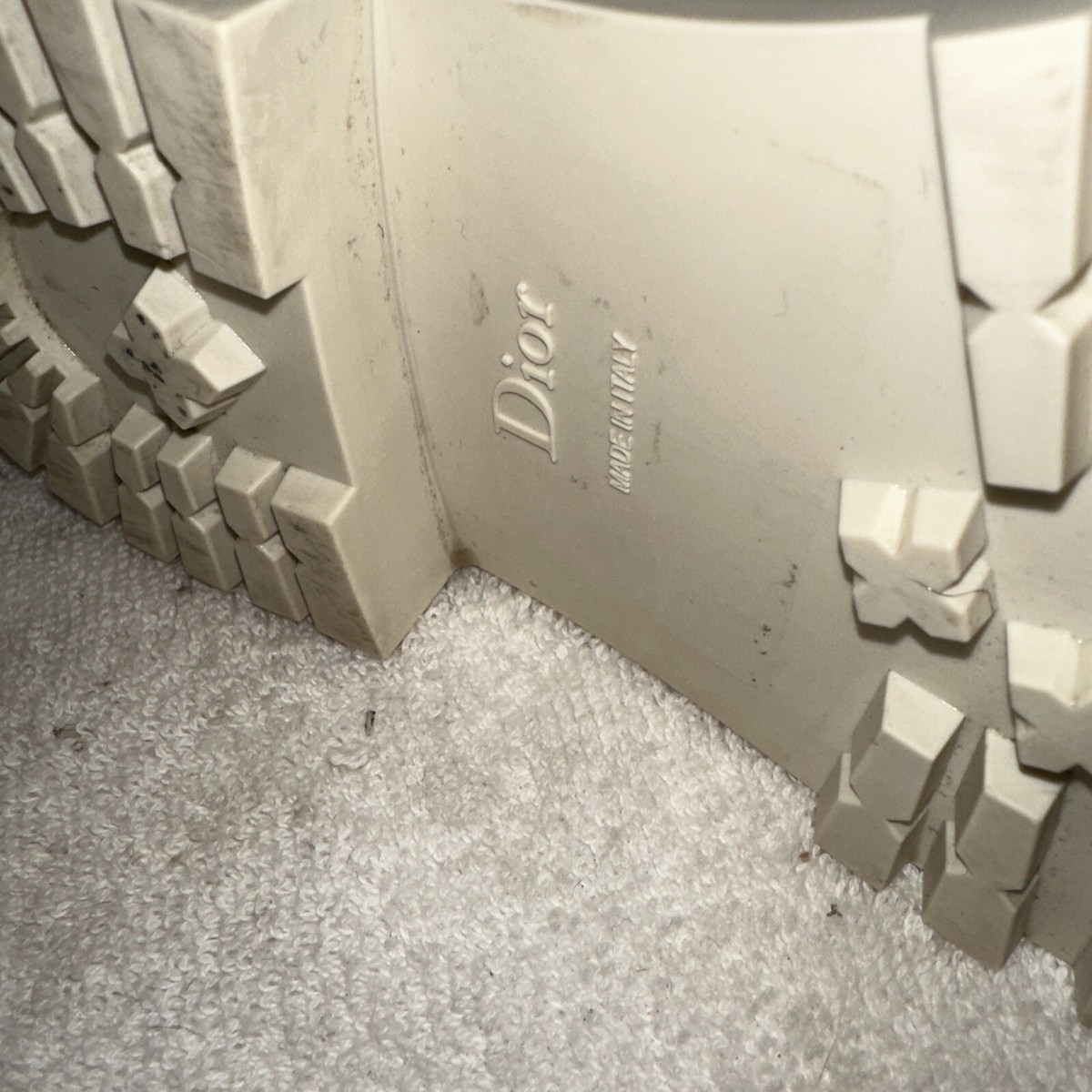 dior boots cream