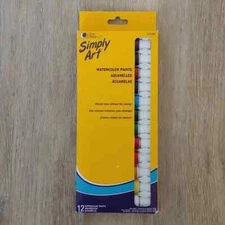 NEW Simply Art Loew Cornell 12 Watercolor Paint Set Old Stock