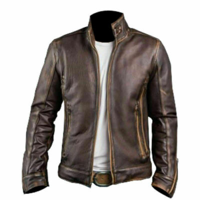 Cafe Noir GIACCA CAFE' RACER AVIOR NERA 60% PELLE BOVINA - ABBIGLIAMENTO VARIO Giacca In Pelle X Moto - Foto 4