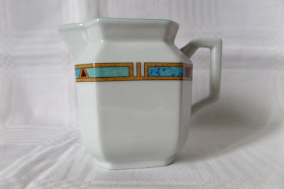 Service Vaisselle Limoges Letang & Rémy - Porcelaine Bleue, Motif Abstrait